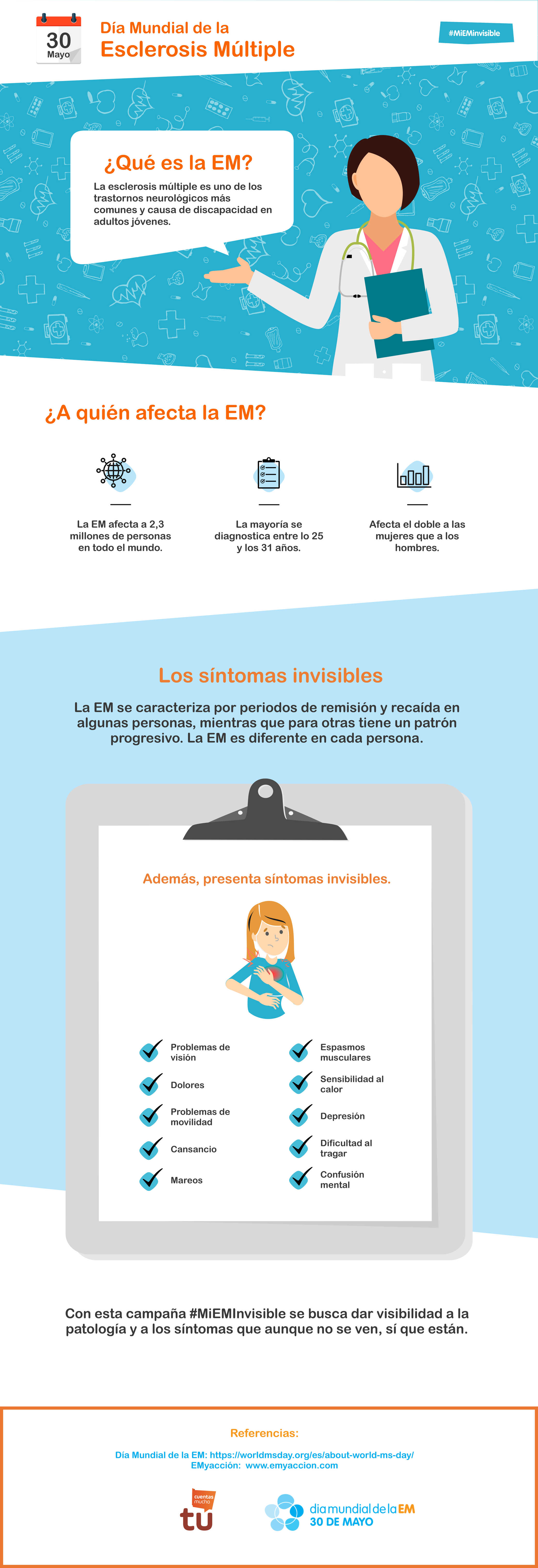 #MiEMinvisible: En el Día Mundial de la EM, hagamos visibles los síntomas invisibles