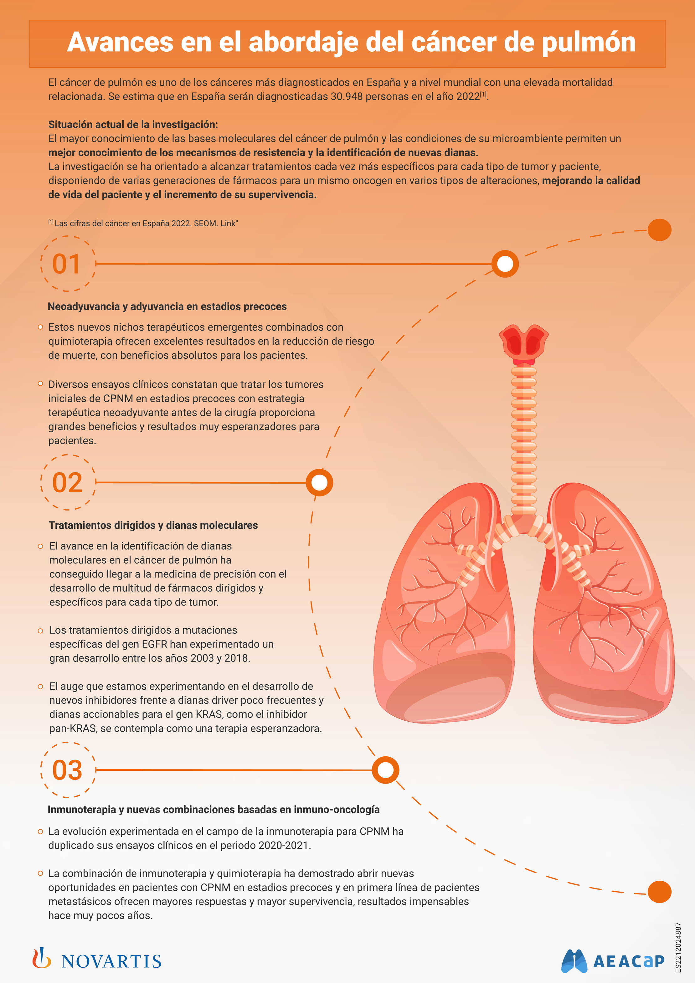Infografía Cáncer mama y pulmón